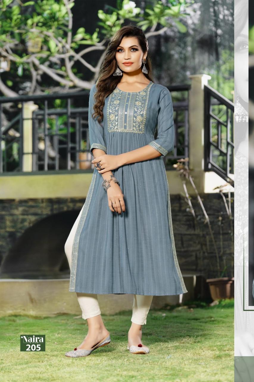 Naira Vol 2 By Hirwa Long Kurtis Catalog